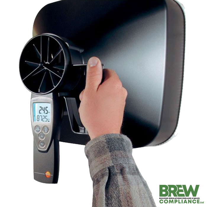 Ventilation Extractor Flow Rate Testing UK Construction Week 2021